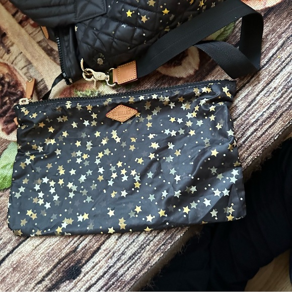 MZ Wallace Black and Gold Star Crossbody Bag - Picture 4 of 8